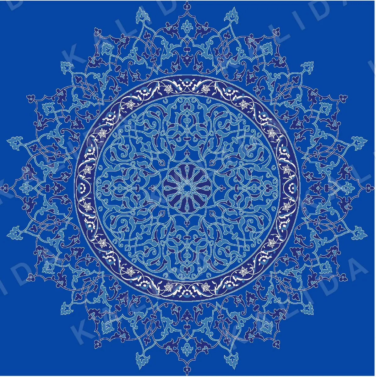 Söke carpet pattern, code Söke — Royal Blue